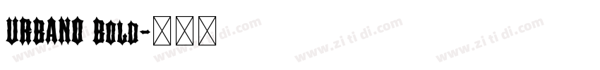 URBANO Bold字体转换